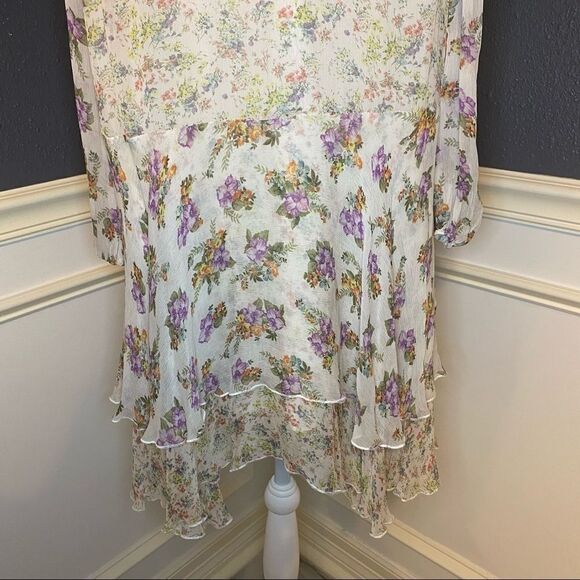 Alice + Olivia Glynda Cold Shoulder Floral Dress - Picture 15 of 16